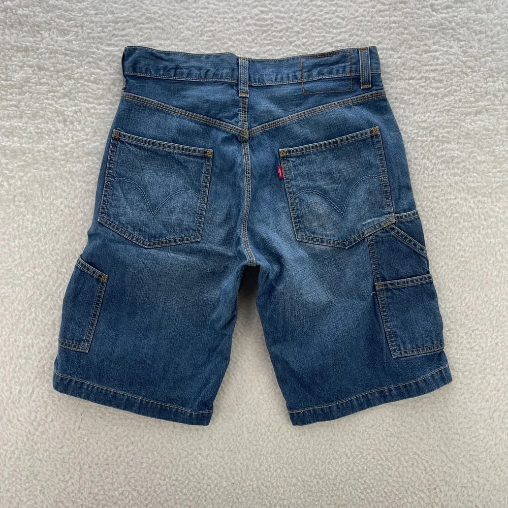 Vintage Levis Denim Shorts Mens 29 Blue 11